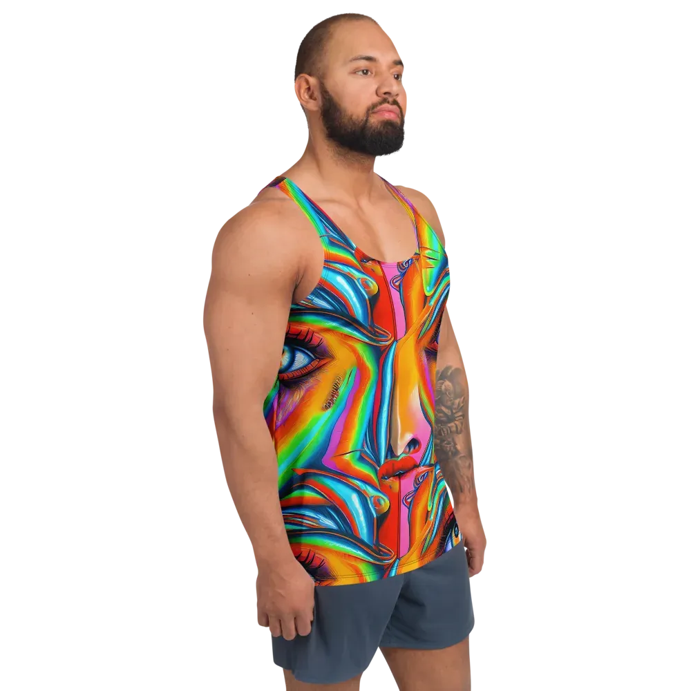 Kaleidovisions on Men's Tank Top — Right Front