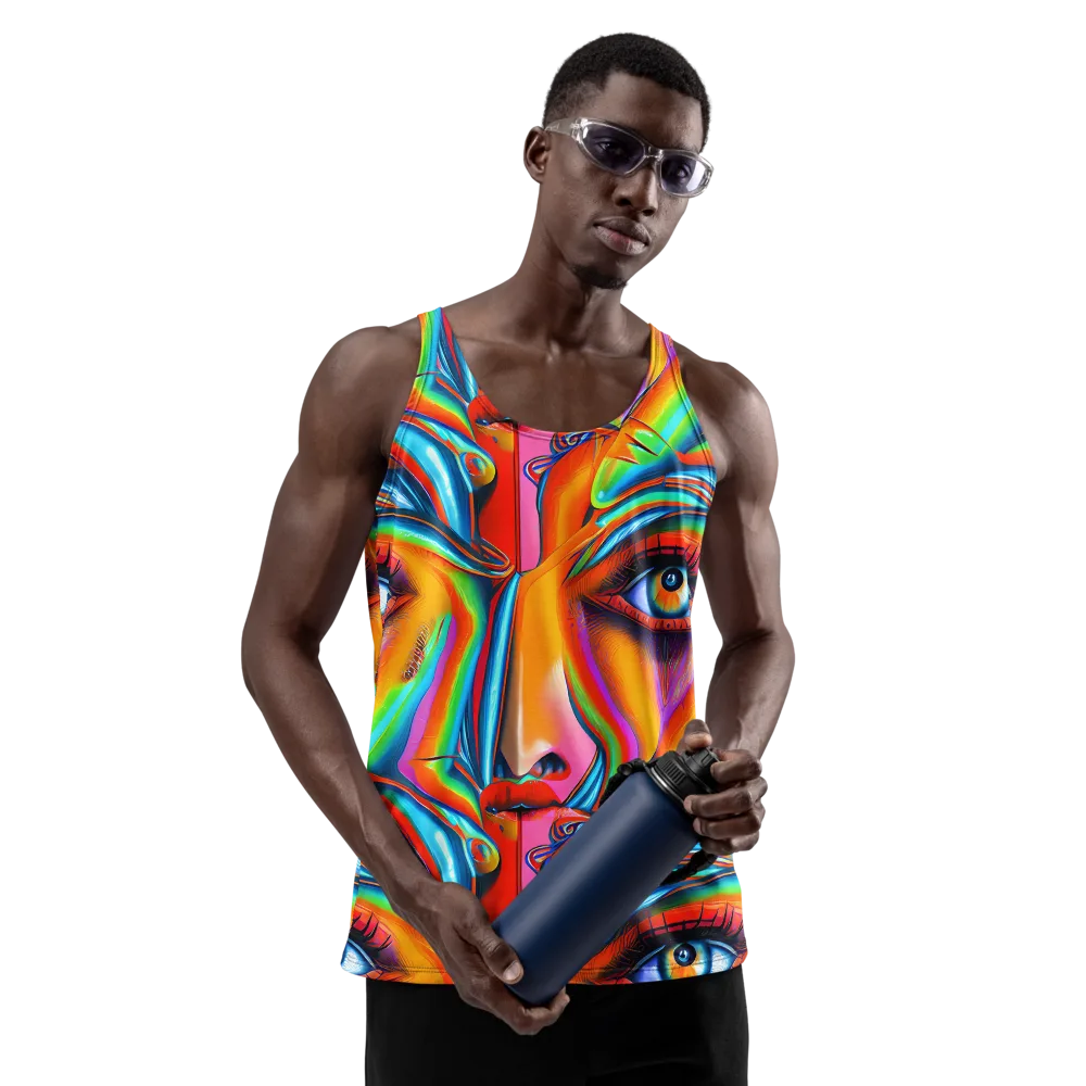 Kaleidovisions on Men's Tank Top — Front