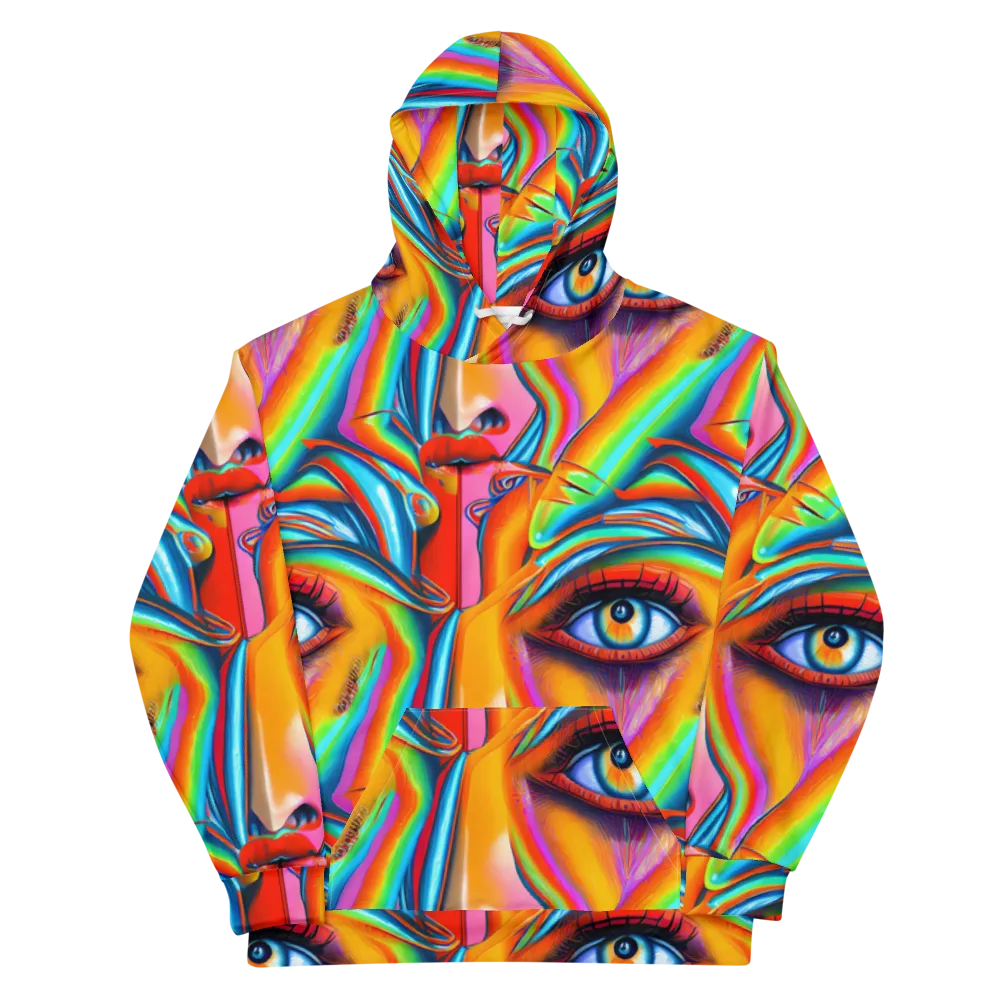 Kaleidovisions on Cotton Hoodie — Front