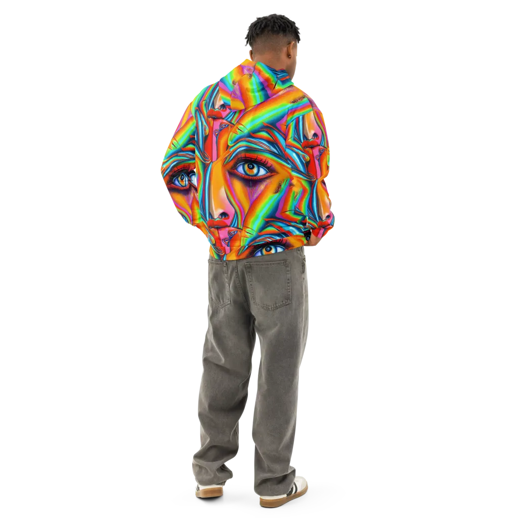 Kaleidovisions on Cotton Hoodie — Back