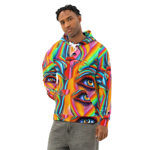 Kaleidovisions on a Cotton Hoodie