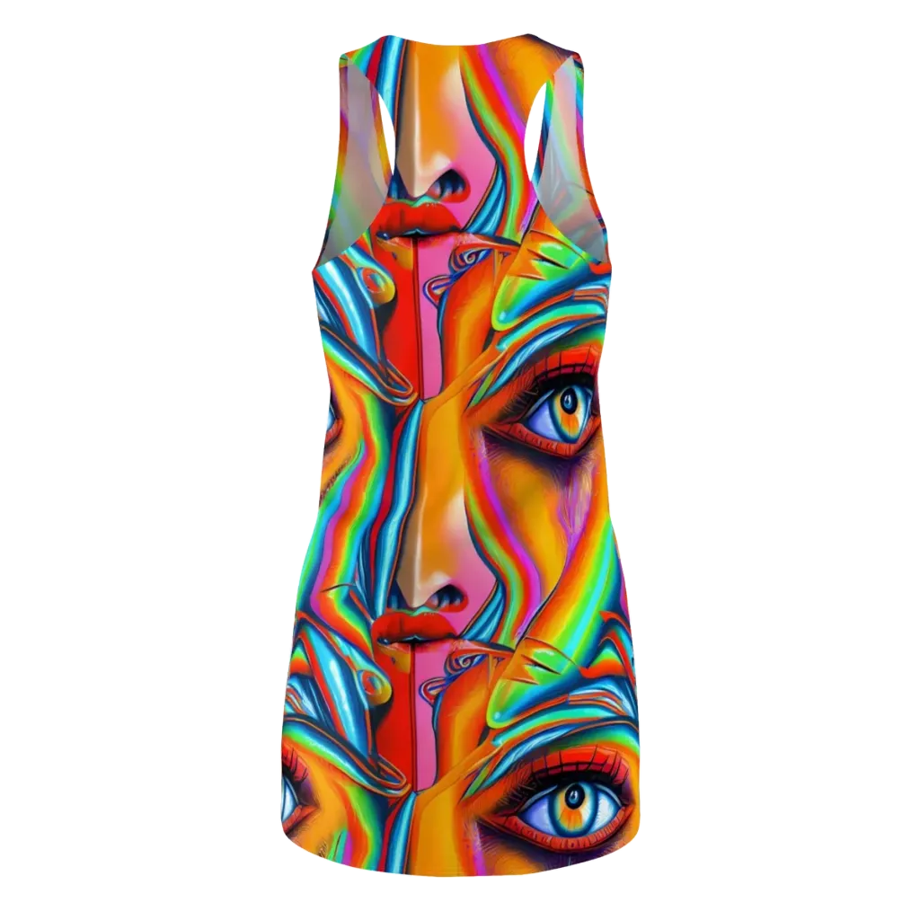 Kaleidovisions on Racerback Dress — Back