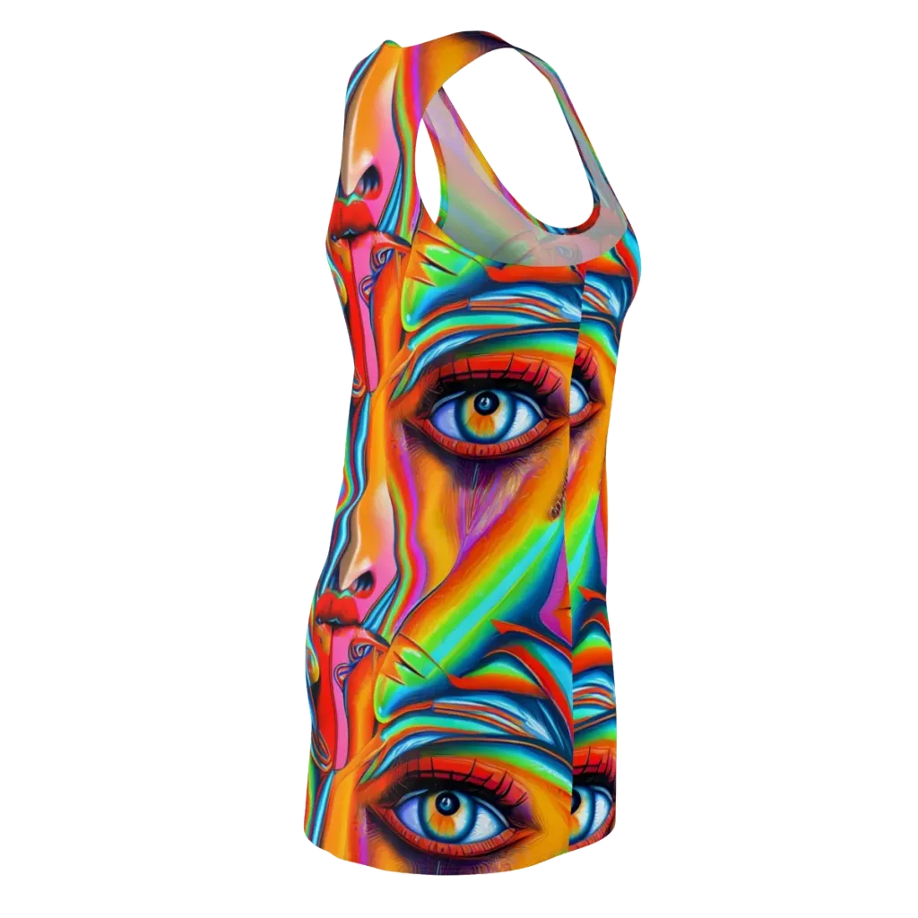 Kaleidovisions on Racerback Dress — Back Side
