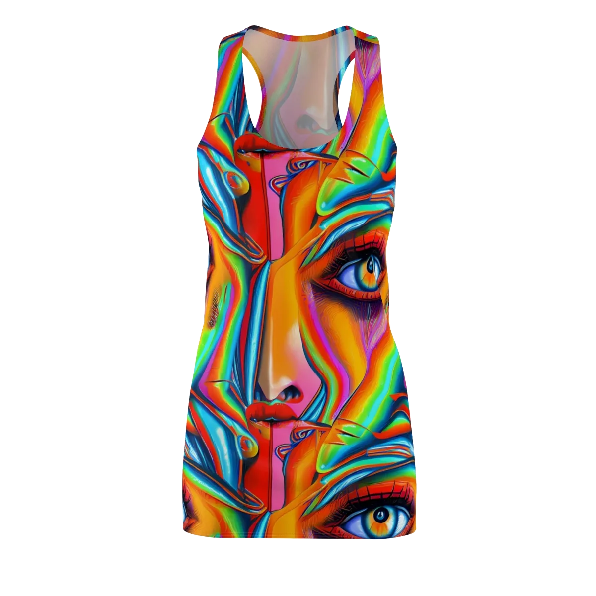 Kaleidovisions on Racerback Dress — Front