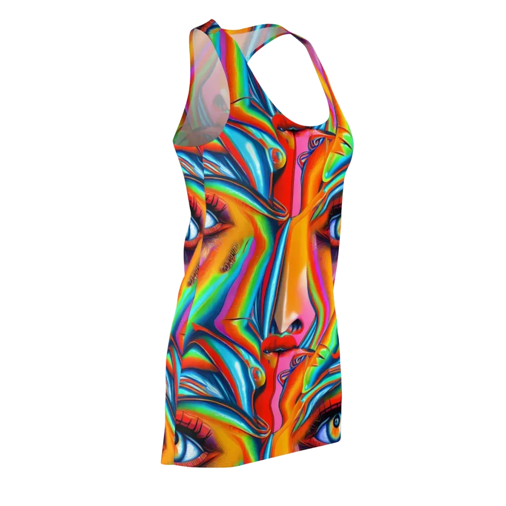 Kaleidovisions on Racerback Dress — Front Side