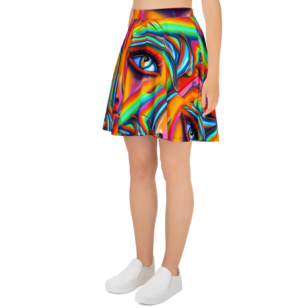 Kaleidovisions on Skater Skirt — Left