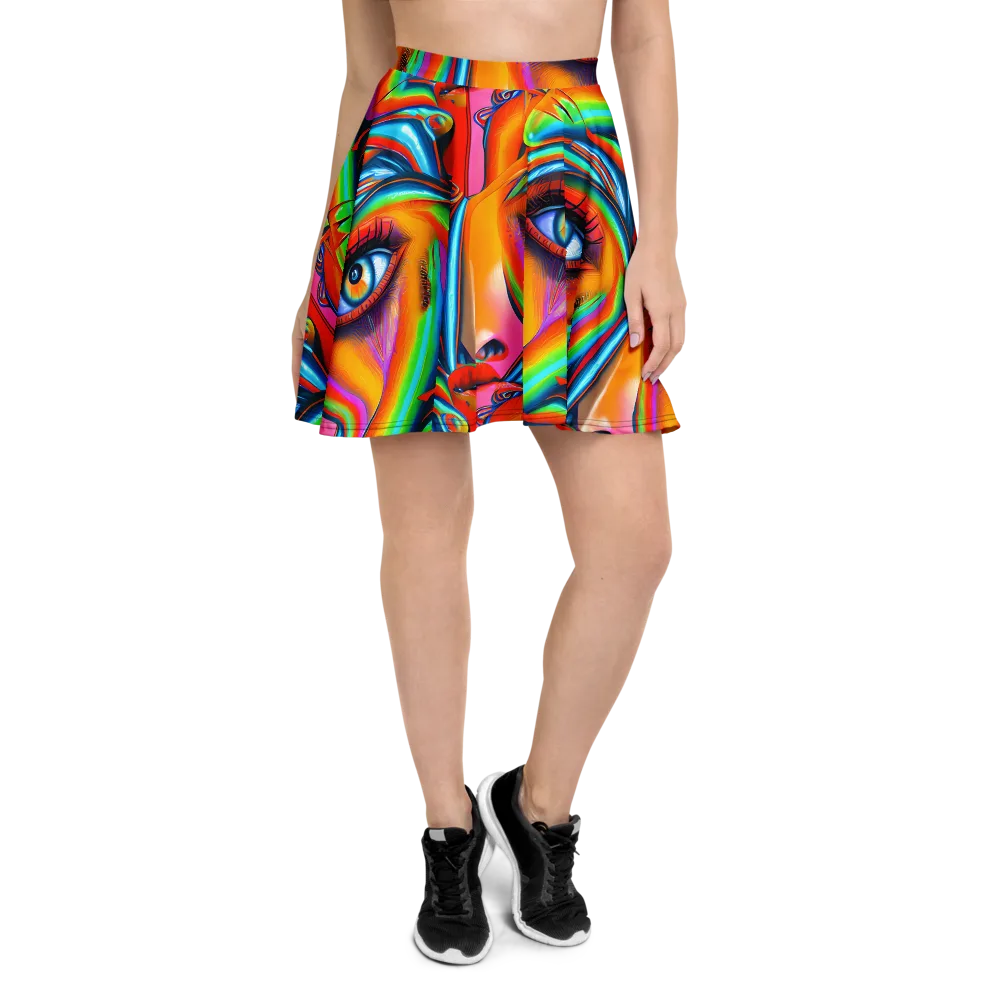 Kaleidovisions on Skater Skirt — Front