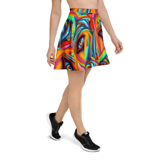 Kaleidovisions on a Skater Skirt
