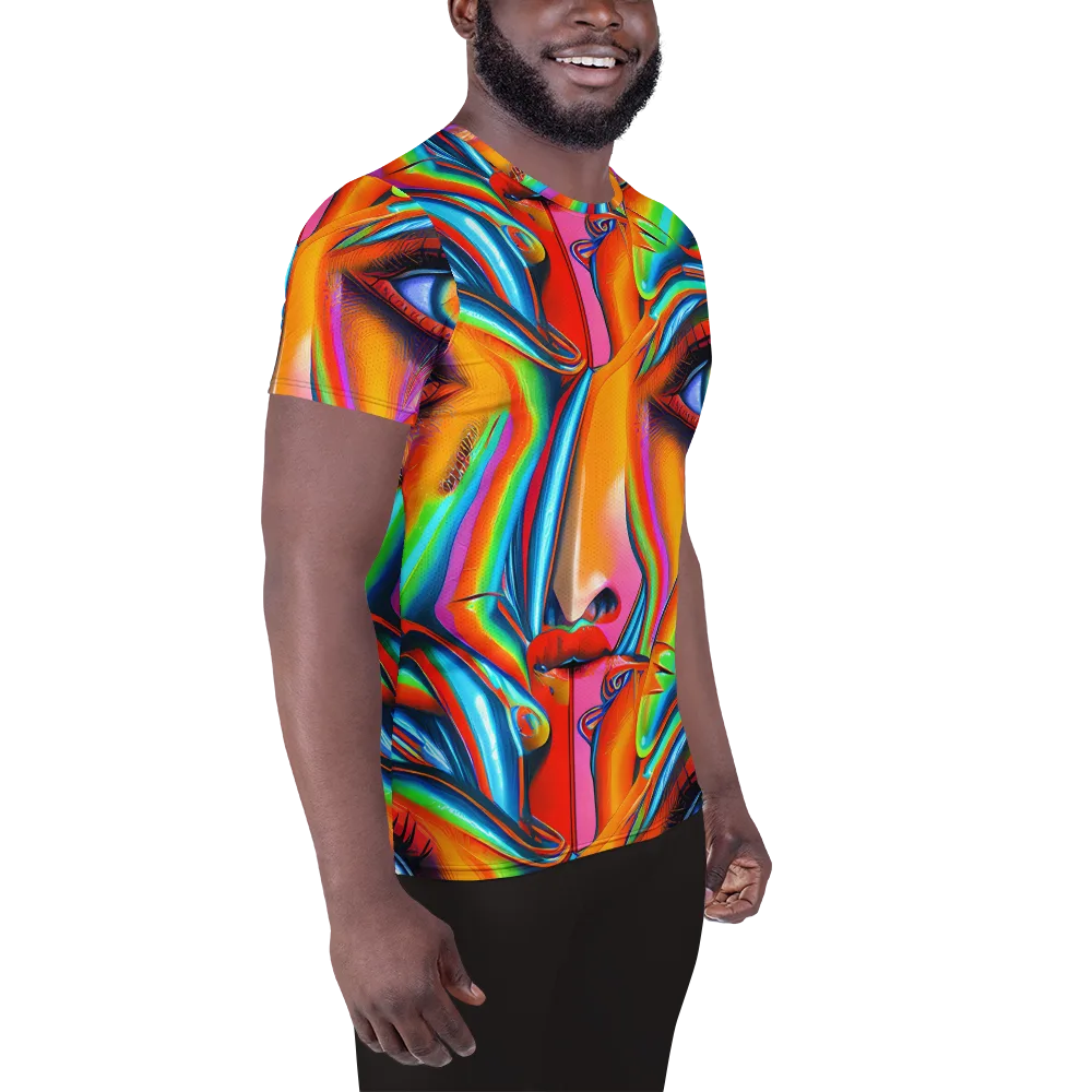 Kaleidovisions on Men's Athletic T-Shirt — Right