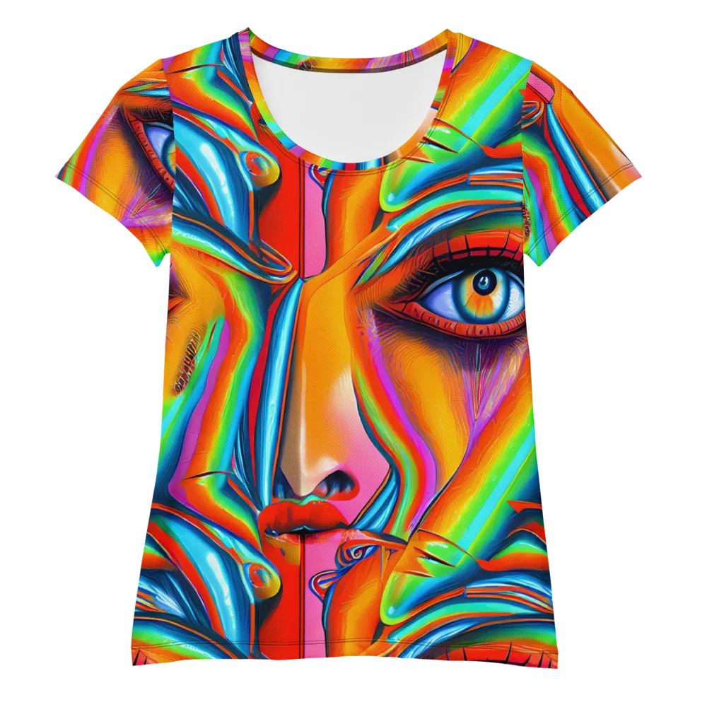 Kaleidovisions on Women's Athletic T-Shirt — Front
