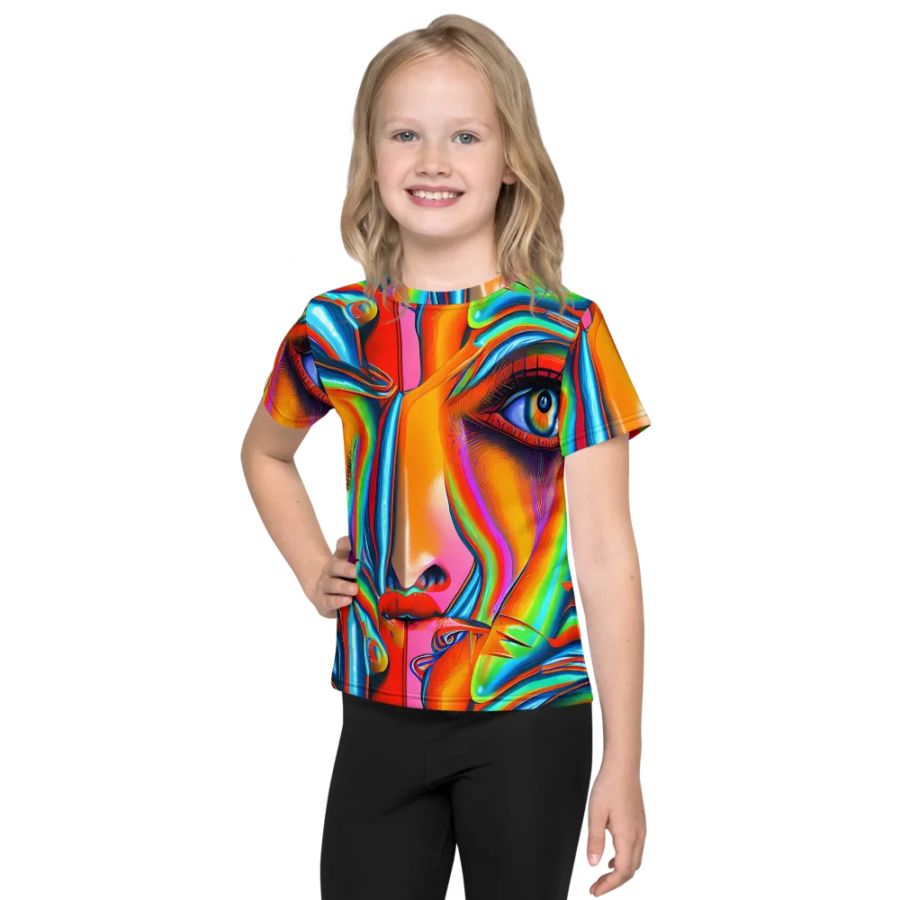 Kaleidovisions on Kids Crew Neck T-Shirt — Front