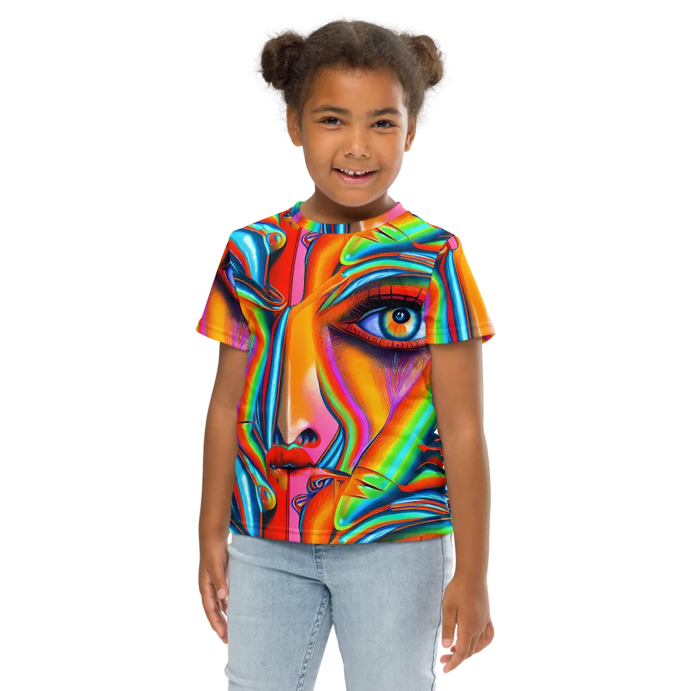 Kaleidovisions on Kids Crew Neck T-Shirt — Front