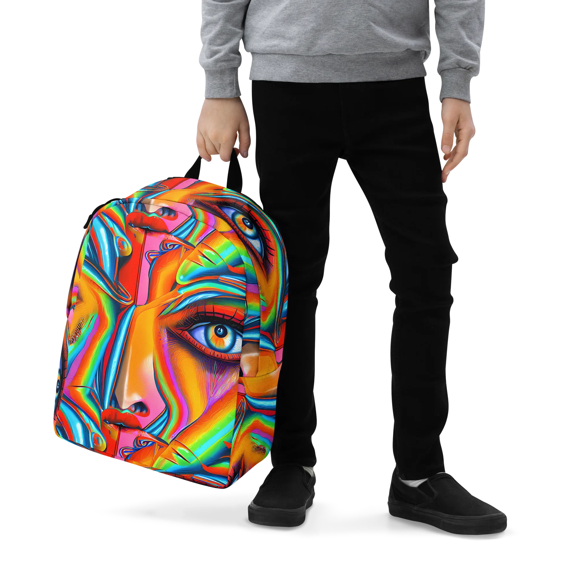 Kaleidovisions on Minimalist Backpack — Zoomed-in