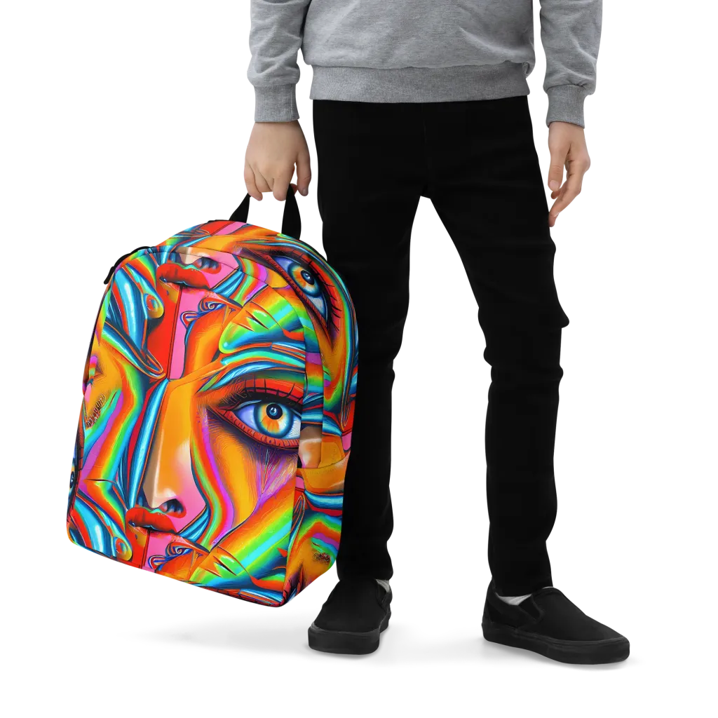 Kaleidovisions on Minimalist Backpack — Zoomed-in