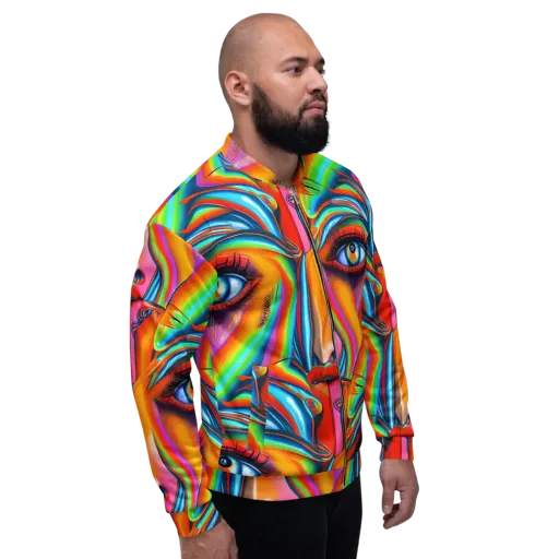 Kaleidovisions on a Bomber Jacket