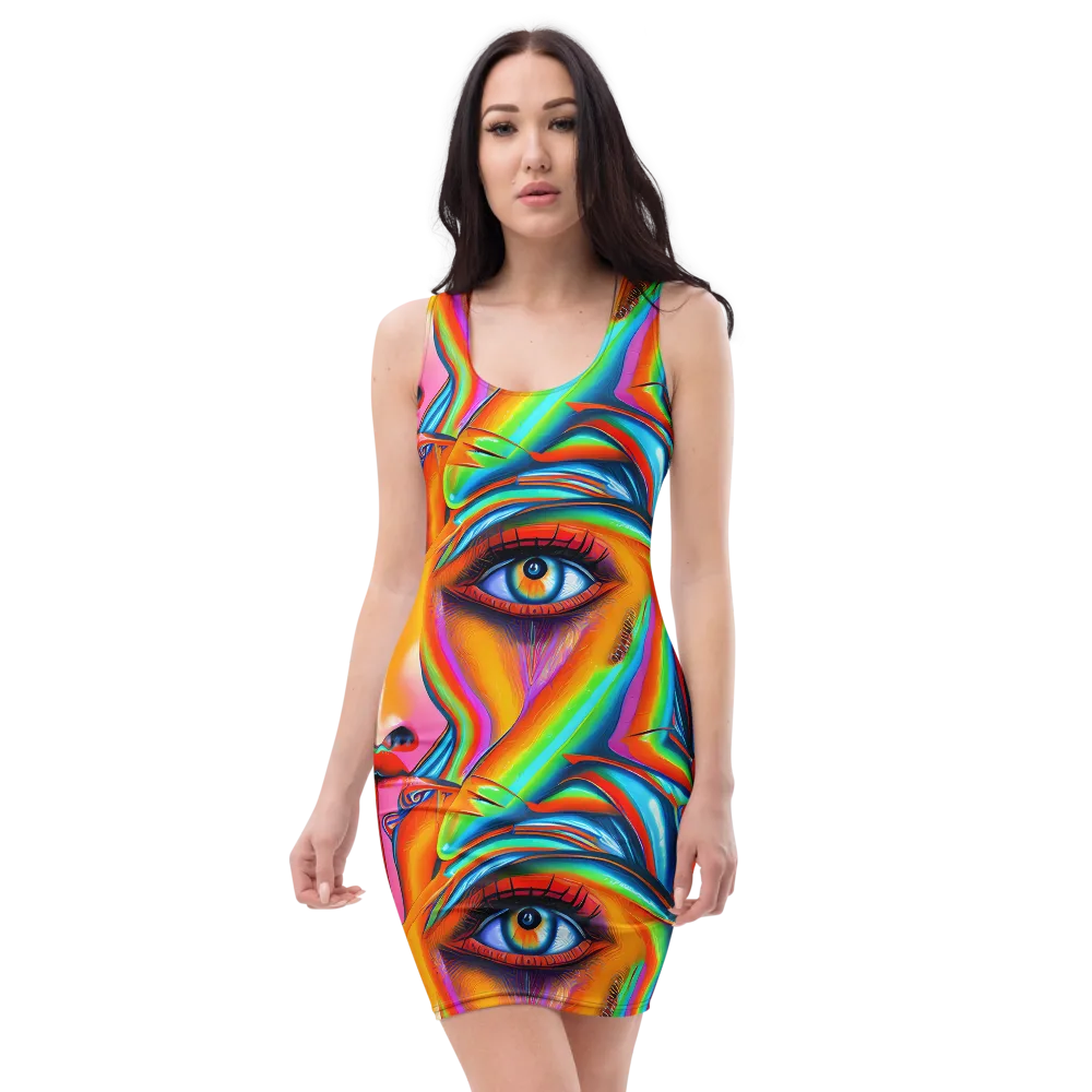 Kaleidovisions on Bodycon Dress — Front