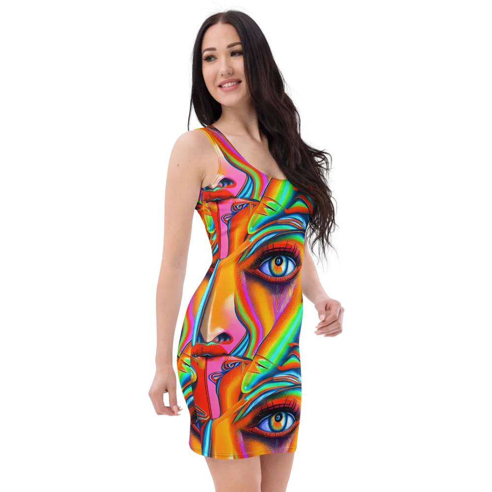 Kaleidovisions on Bodycon Dress — Right Front