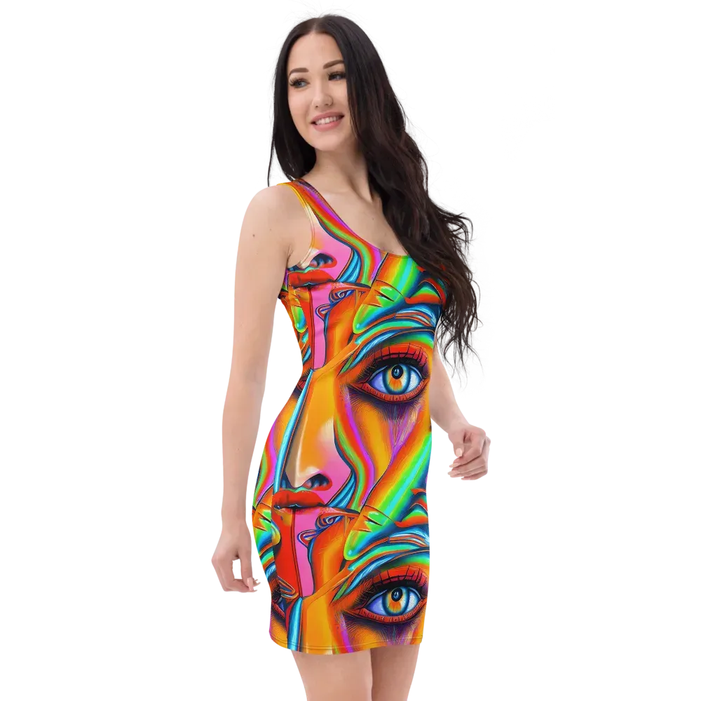Kaleidovisions on Bodycon Dress — Right Front