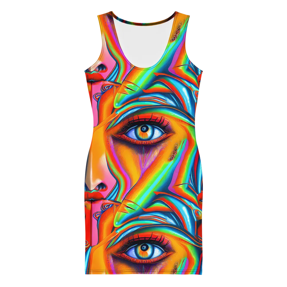Kaleidovisions on Bodycon Dress — Front