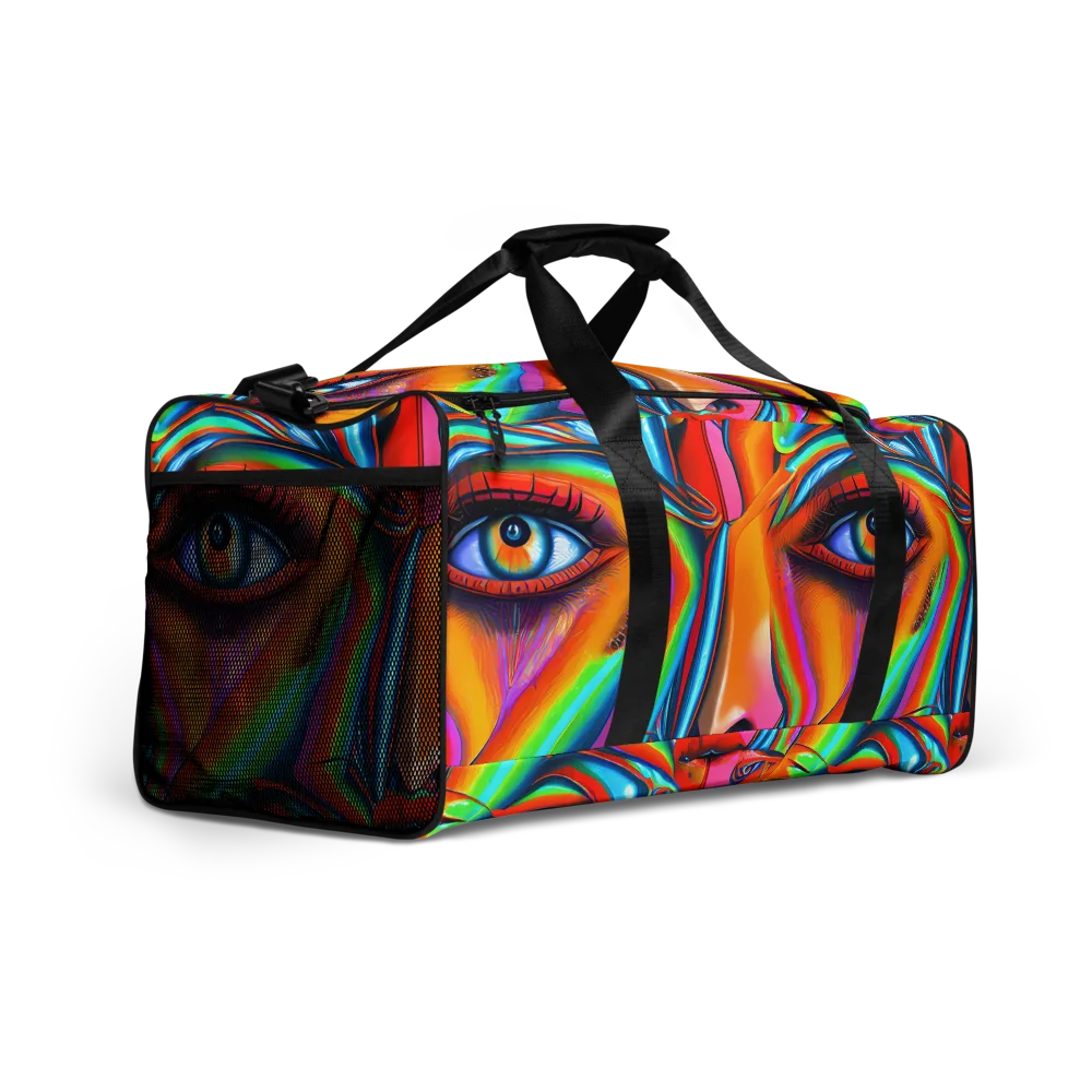 Kaleidovisions on Duffle Bag — Right Front
