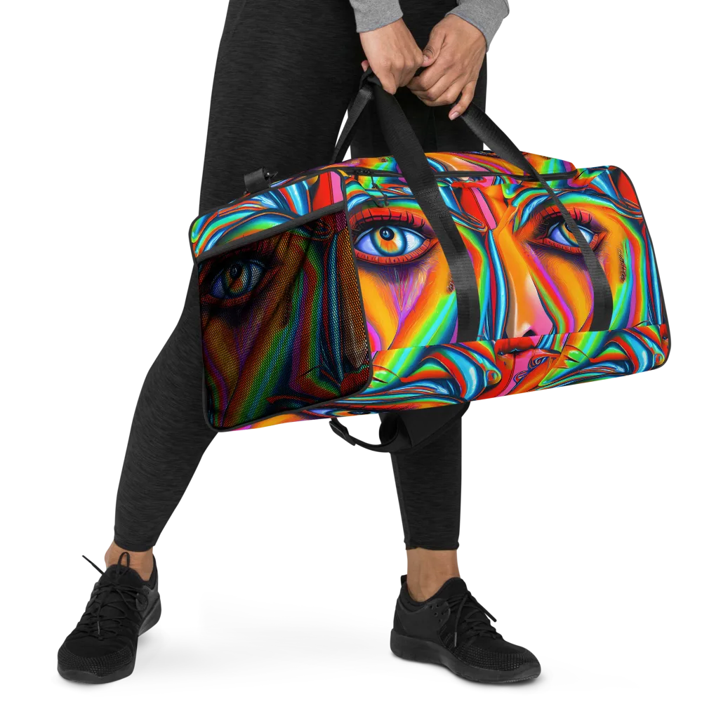 Kaleidovisions on Duffle Bag — Right Front