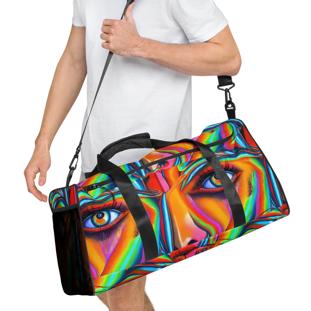 Kaleidovisions on Duffle Bag — Right Front