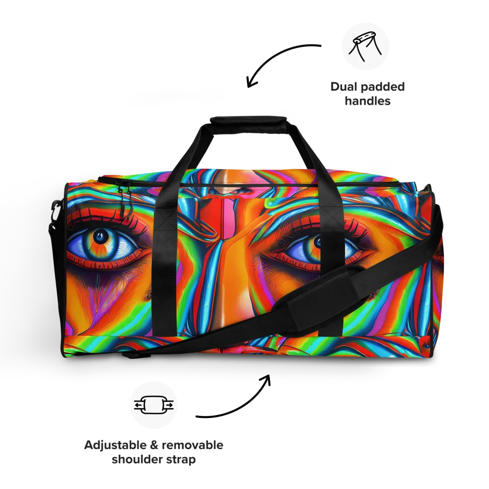 Kaleidovisions on Duffle Bag — Front