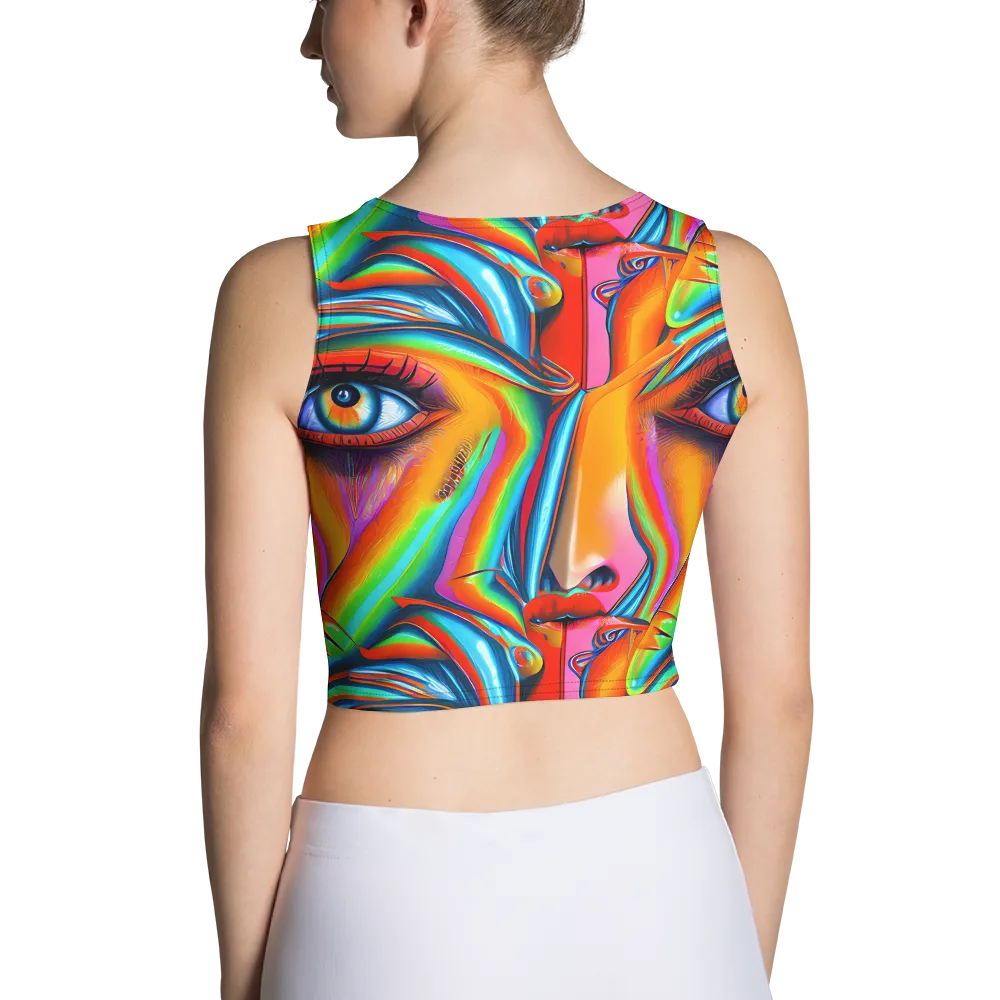 Kaleidovisions on Crop Top — Back