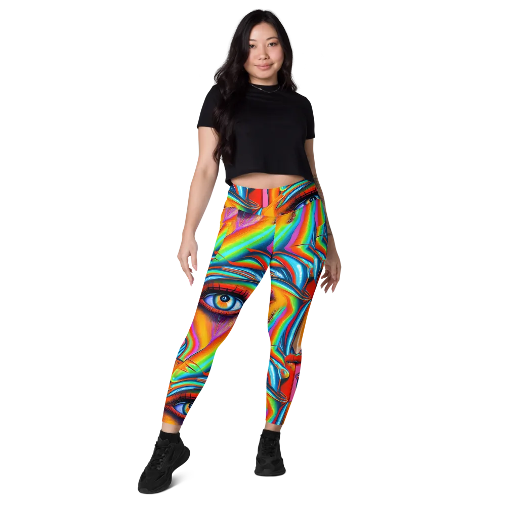 Kaleidovisions on Leggings with Pockets — Front