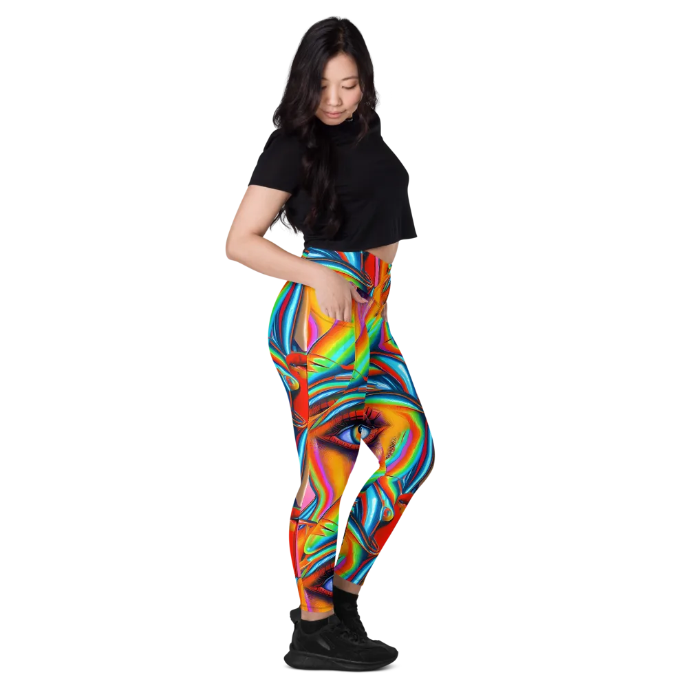 Kaleidovisions on Leggings with Pockets — Right