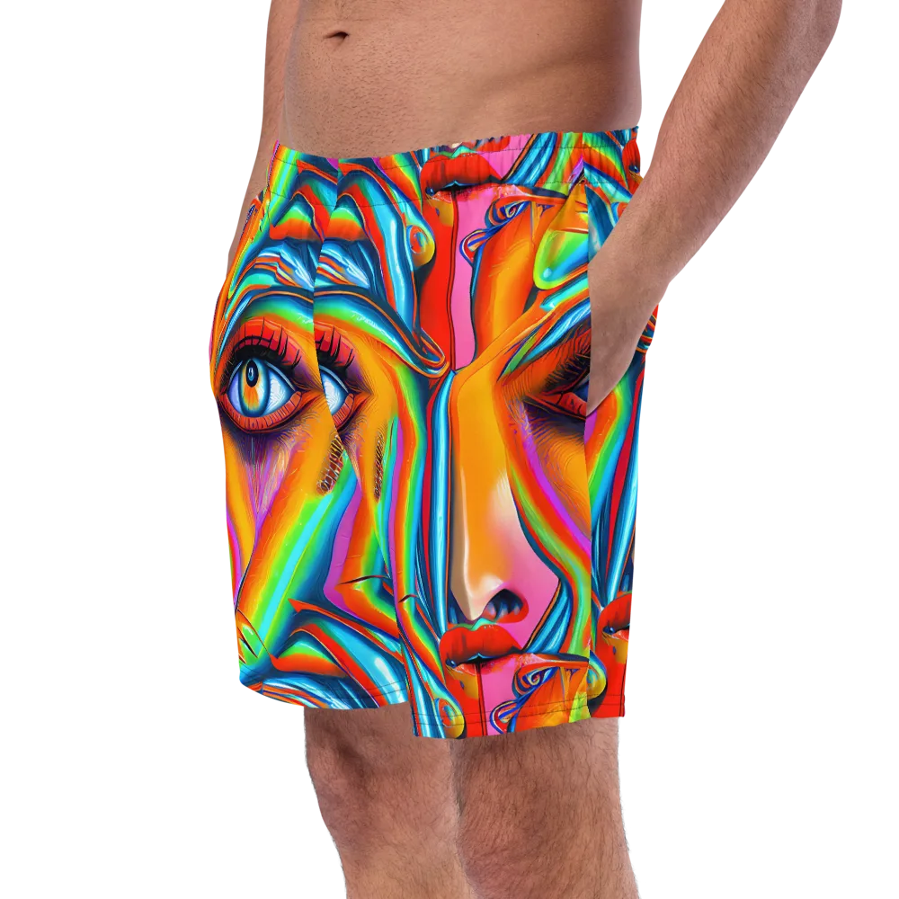 Kaleidovisions on Swim Trunks — Left Front