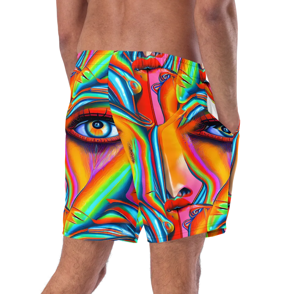 Kaleidovisions on Swim Trunks — Right Back