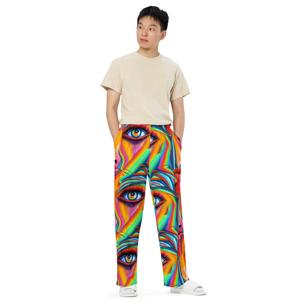 Kaleidovisions on Wide-Leg Pants — Front