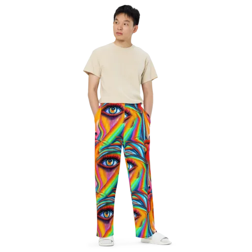 Kaleidovisions on a Wide-Leg Pants