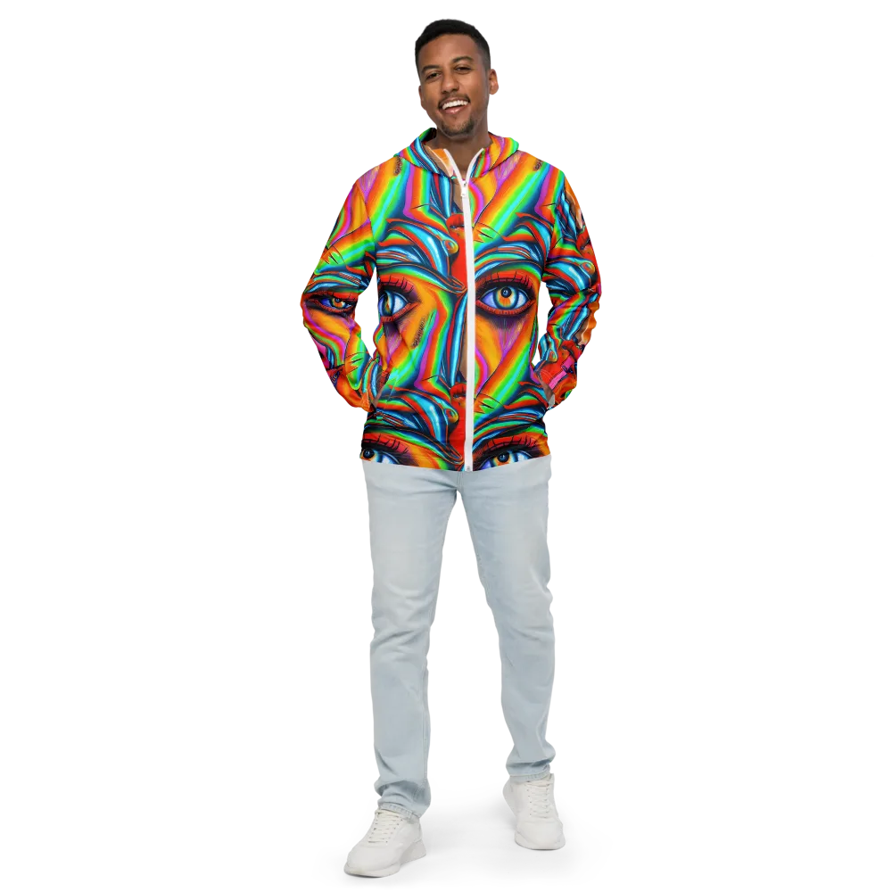 Kaleidovisions on Men's Windbreaker — Front