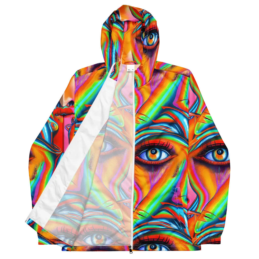 Kaleidovisions on Men's Windbreaker — Front