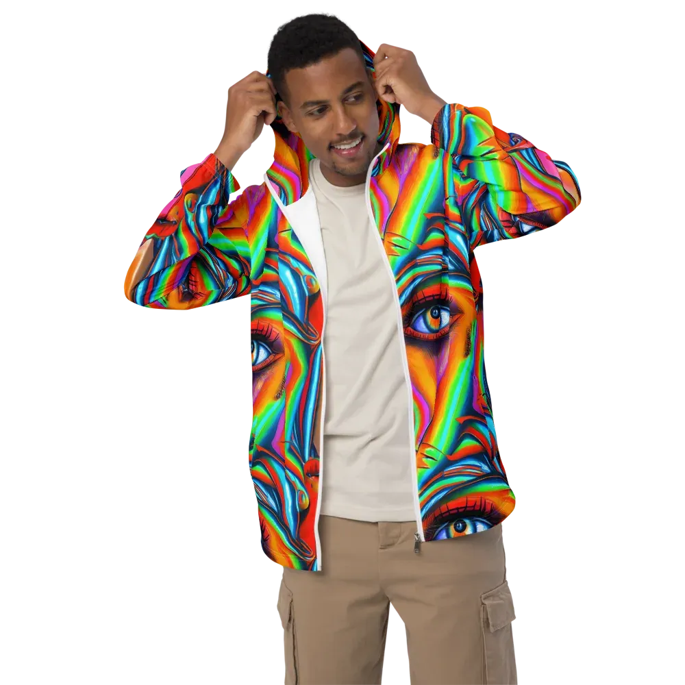 Kaleidovisions on Men's Windbreaker — Front