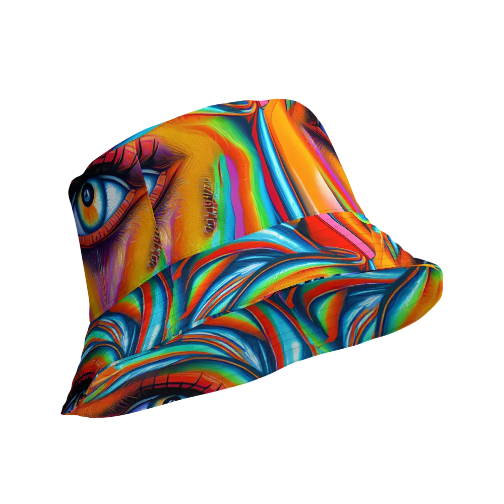 Kaleidovisions on Reversible Bucket Hat — Product details Outside