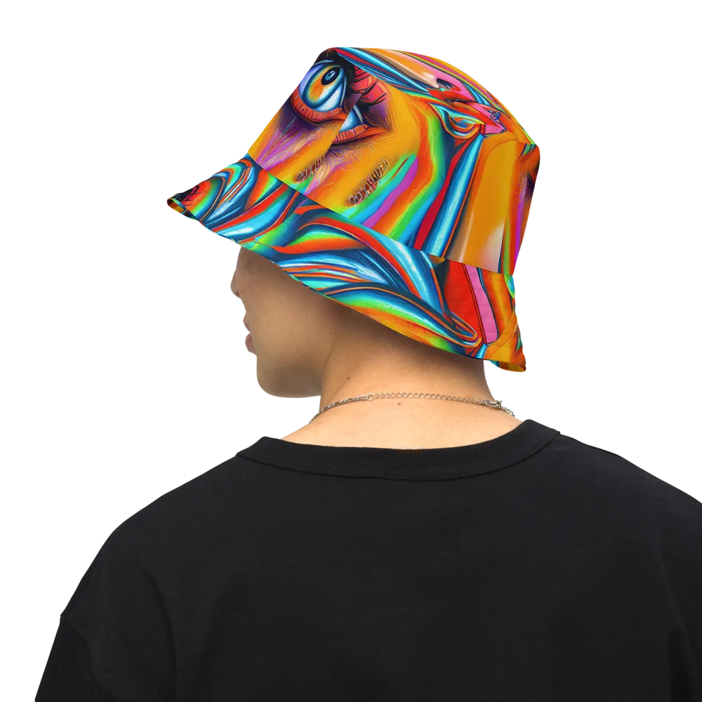 Kaleidovisions on Reversible Bucket Hat — Back Inside