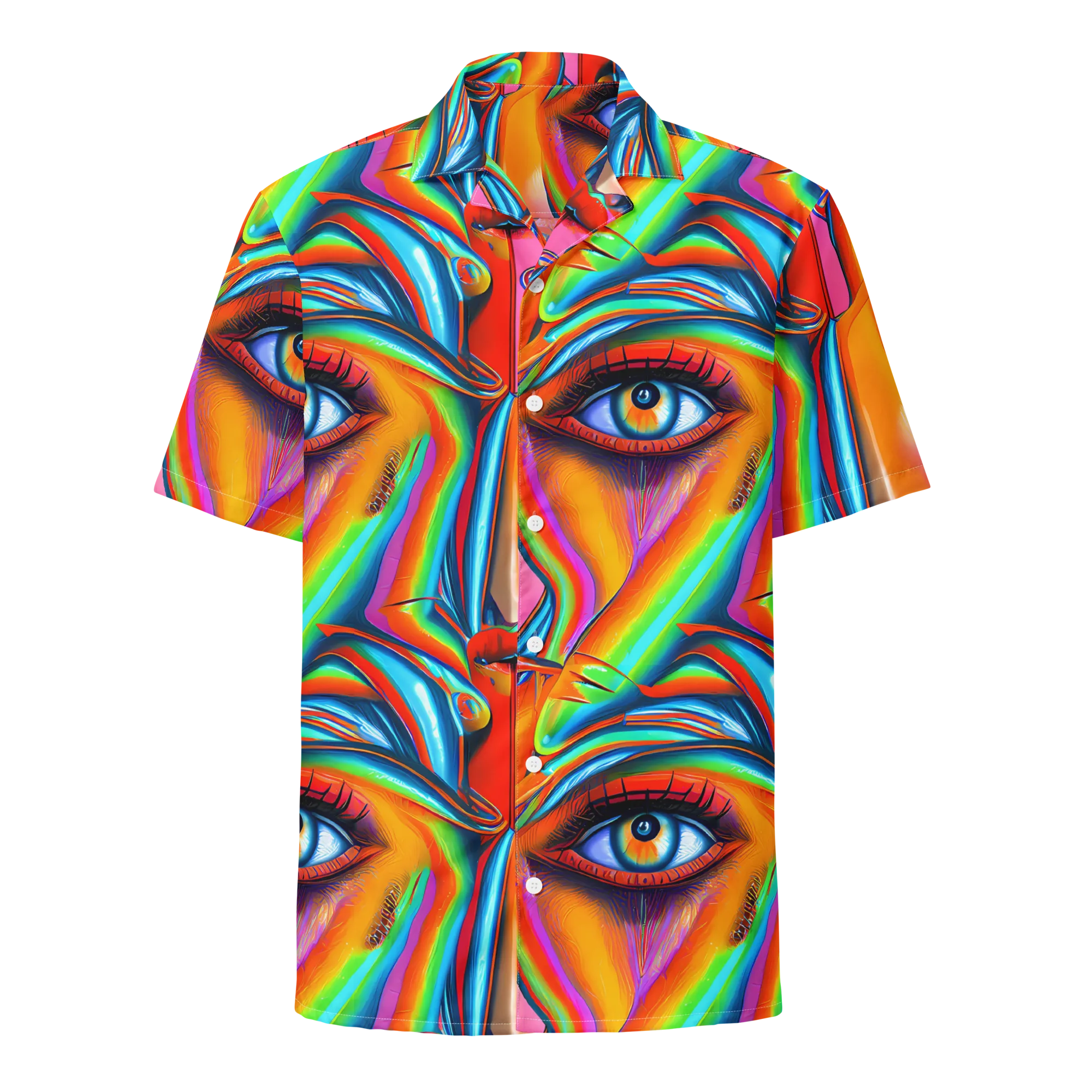 Kaleidovisions on Button Shirt — Front