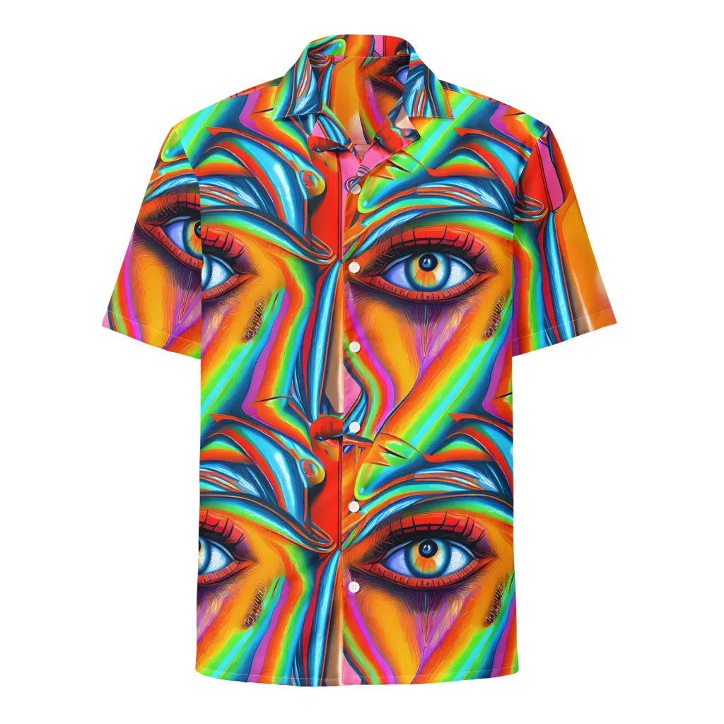 Kaleidovisions on Button Shirt — Front