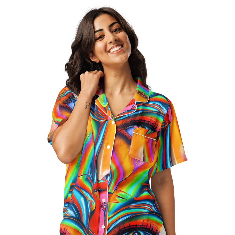 Kaleidovisions on Women's Short Sleeve Pajama Top — Front