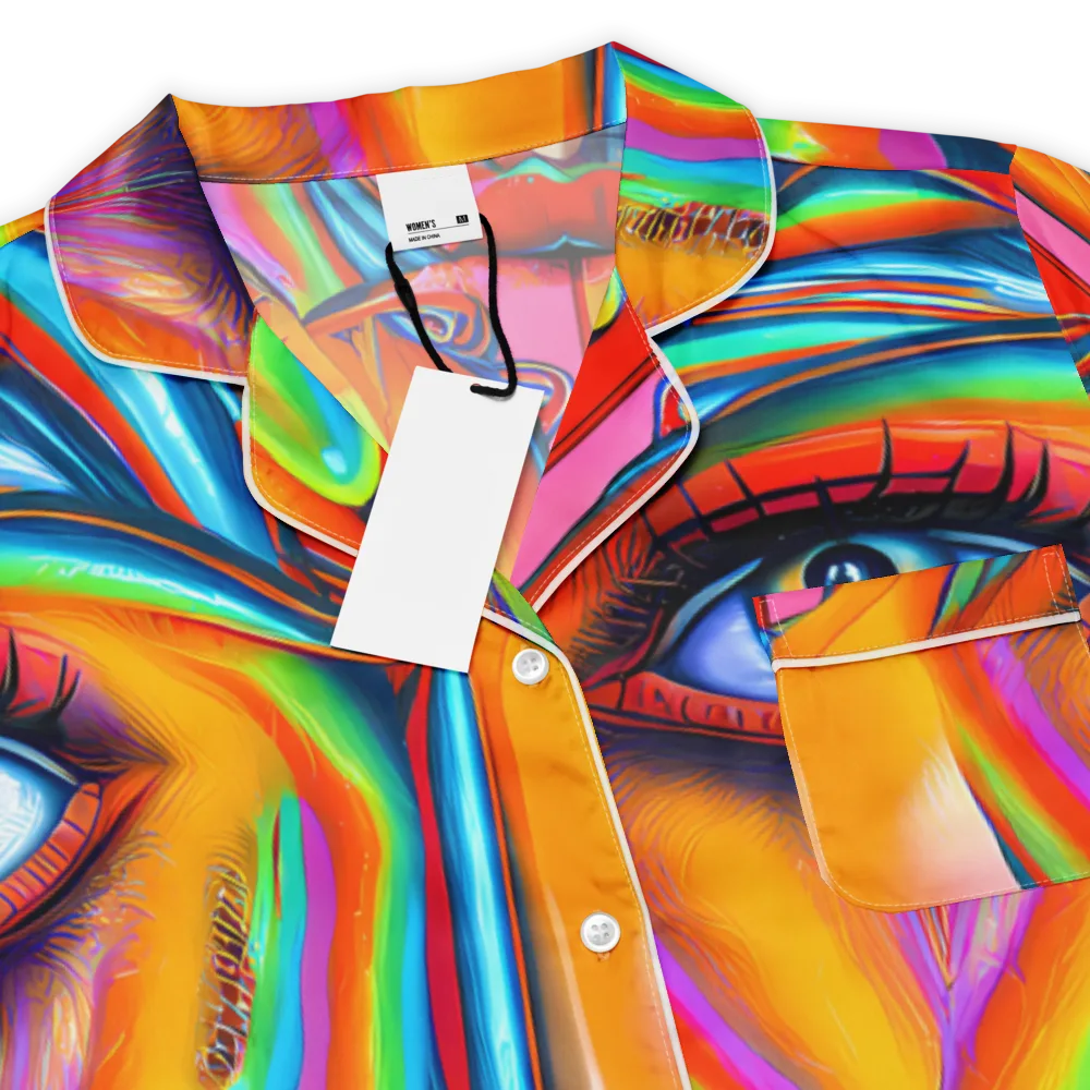 Kaleidovisions on Women's Short Sleeve Pajama Top — Product details