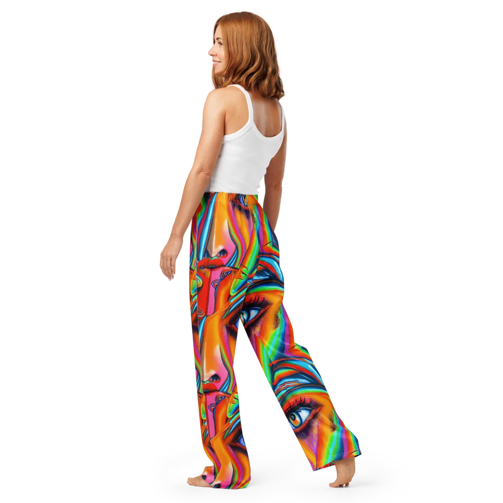Kaleidovisions on Women's Pajama Pants — Back