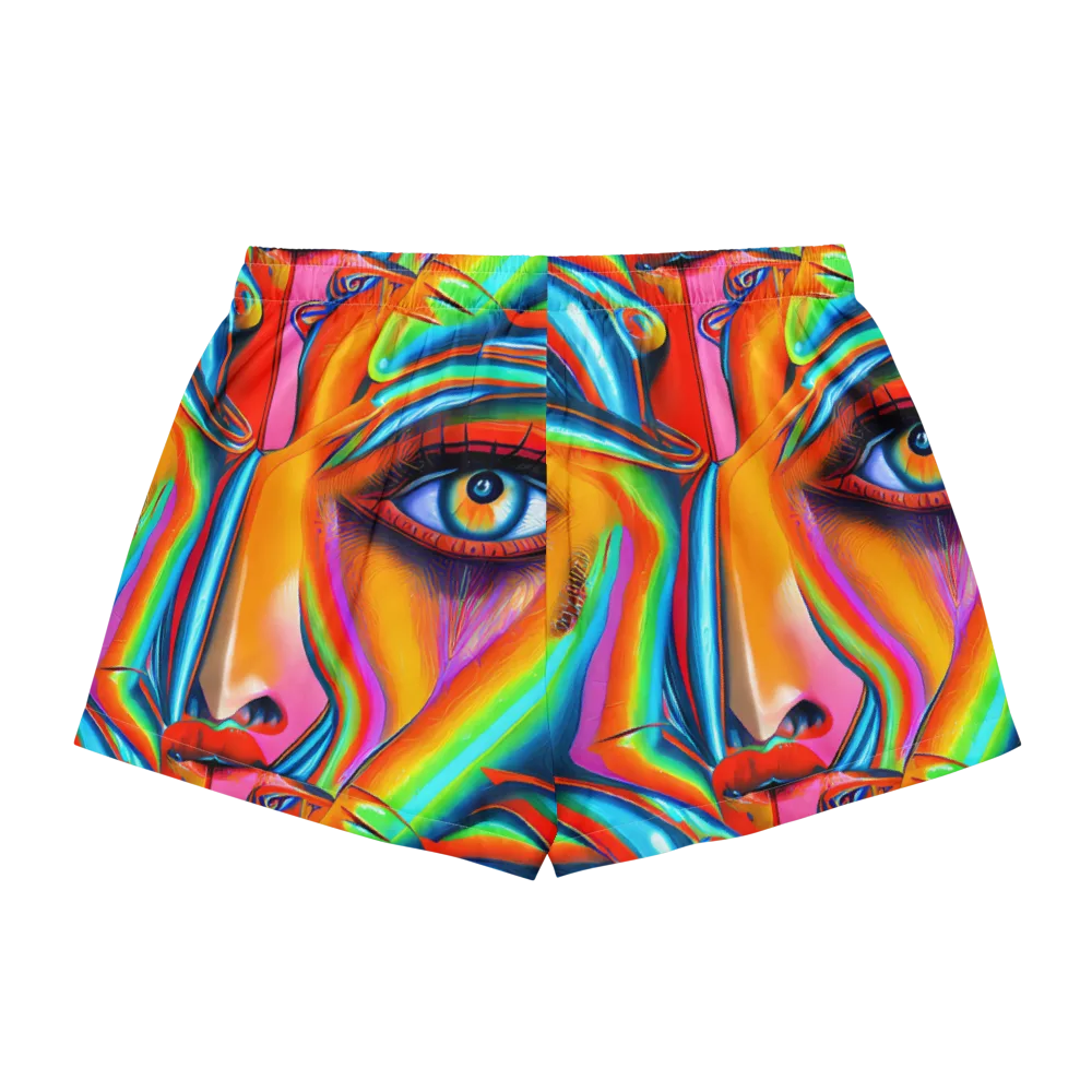 Kaleidovisions on Women's Pajama Shorts — Back