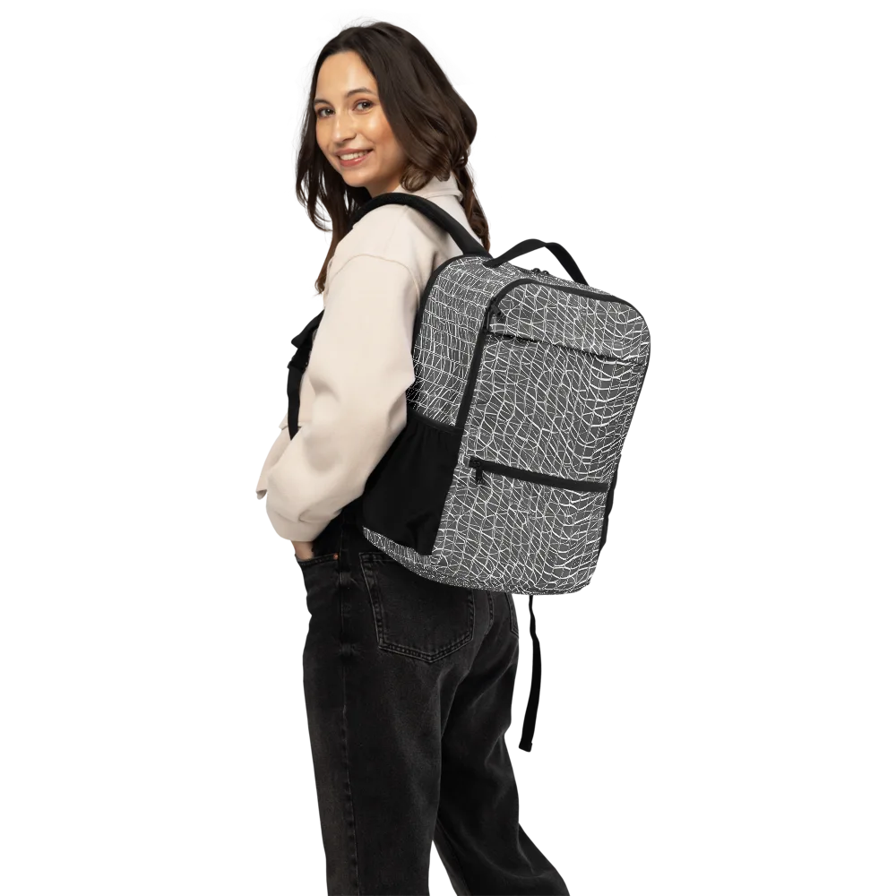 Nautical Network on Utility Backpack — Back