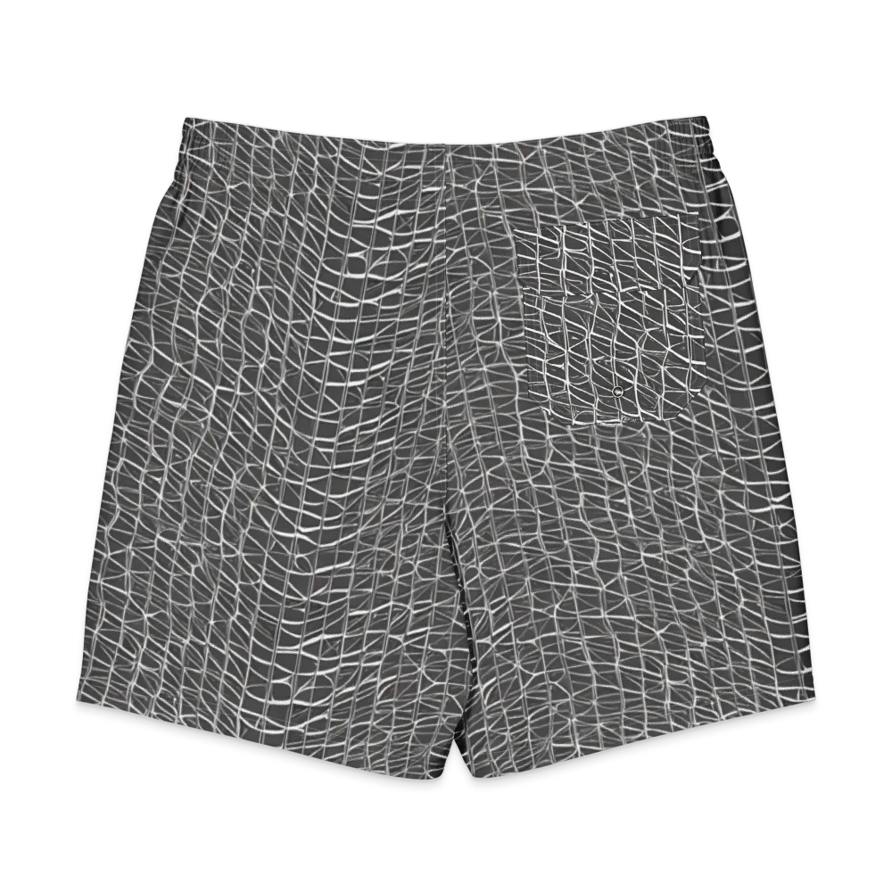 Nautical Network on Men's Board Shorts — Back