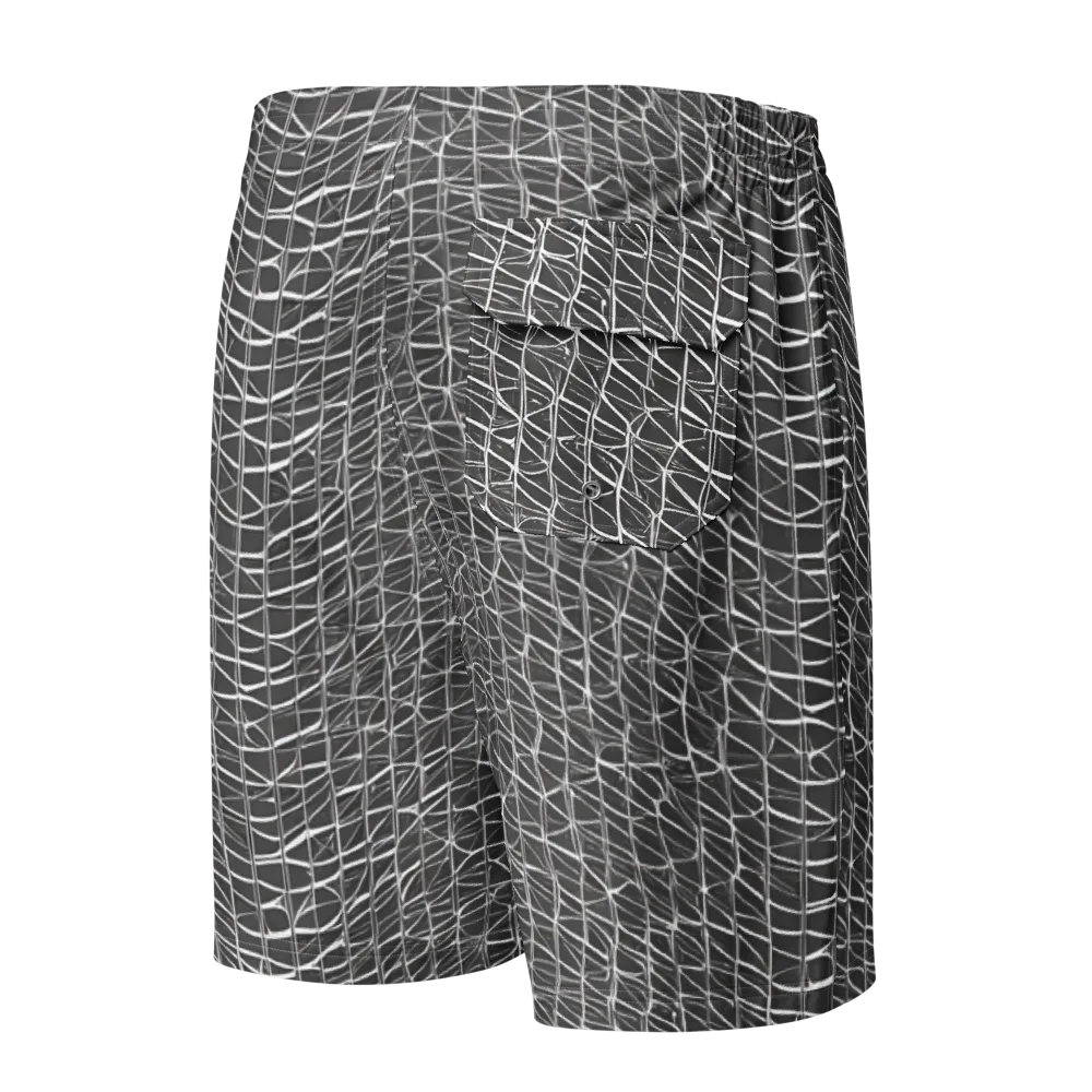 Nautical Network on Men's Board Shorts — Back