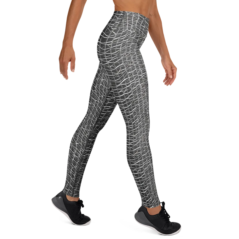 Nautical Network on Yoga Leggings — Right