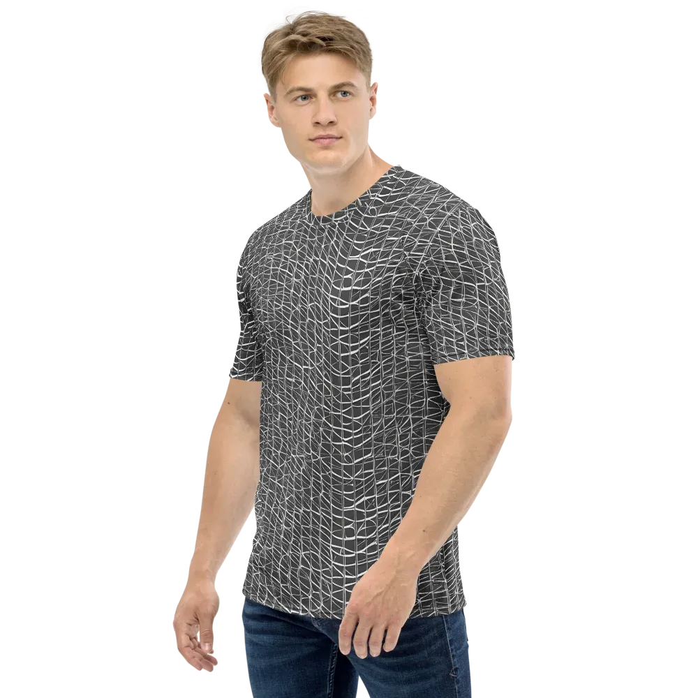 Nautical Network on Men's Crew Neck T-Shirt — Left